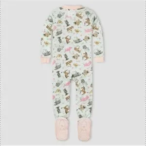 Burt s Bees Pajamas Burts Bees Baby Girls Farm Animals Cotton Long Sleeve Zippered Footed Pajamas Poshmark